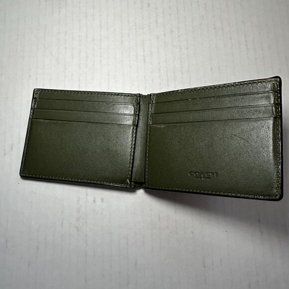 Coach Green Leather Wallet - Picture 5 of 5